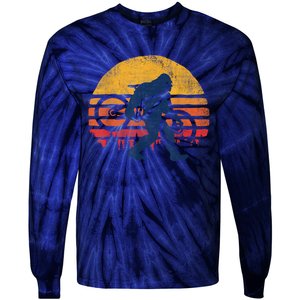 Bigfoot Bike Funny MTB Graphic Tie-Dye Long Sleeve Shirt