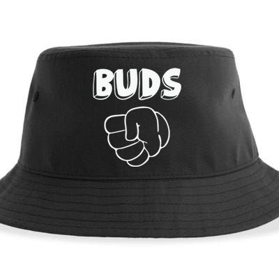 Best Buds Funny Father Sustainable Bucket Hat