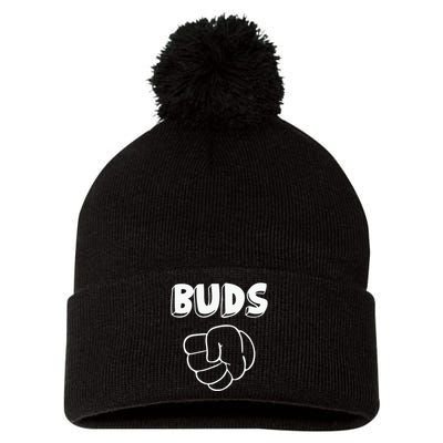 Best Buds Funny Father Pom Pom 12in Knit Beanie