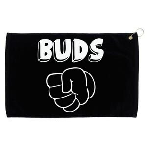 Best Buds Funny Father Grommeted Golf Towel