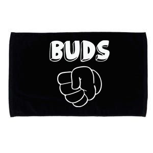 Best Buds Funny Father Microfiber Hand Towel