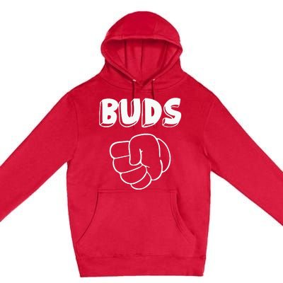 Best Buds Funny Father Premium Pullover Hoodie