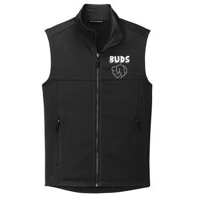 Best Buds Funny Father Collective Smooth Fleece Vest