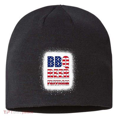 BBQ Beer Freedom America USA Party 4th of July Summer Sustainable Beanie