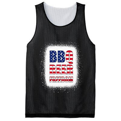 BBQ Beer Freedom America USA Party 4th of July Summer Mesh Reversible Basketball Jersey Tank