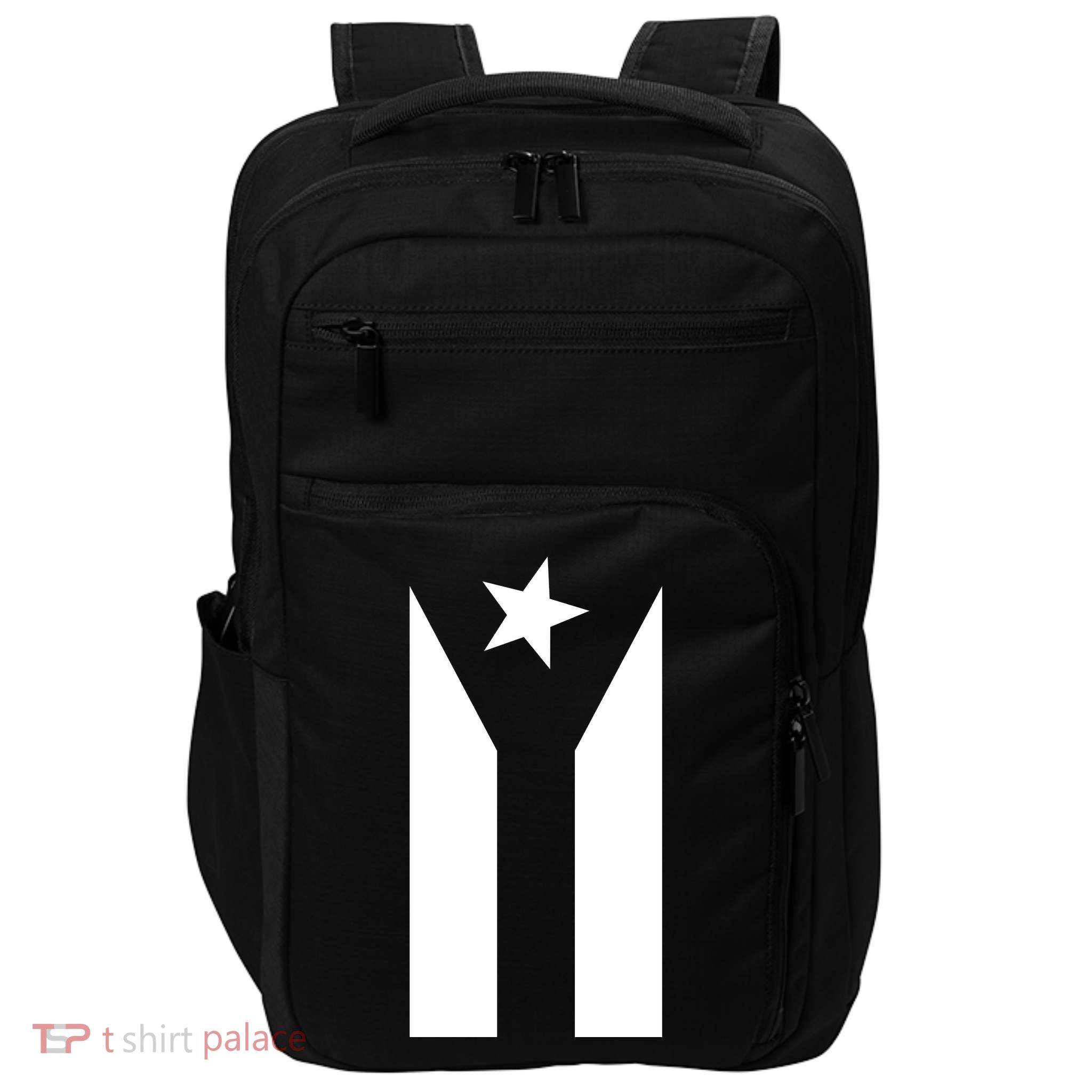 Black Boricua Flag Protest Impact Tech Backpack