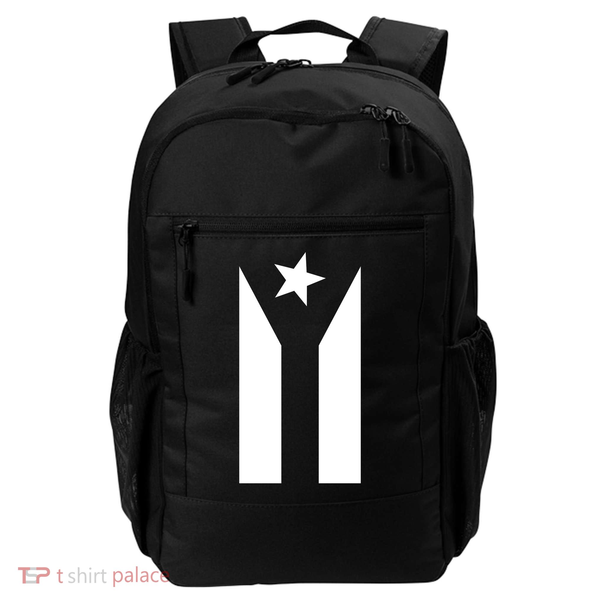 Black Boricua Flag Protest Daily Commute Backpack