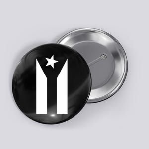 Black Boricua Flag Protest Button