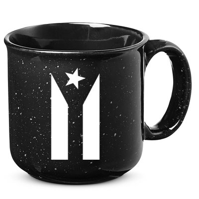 Black Boricua Flag Protest 15oz Campfire Ceramic Mug