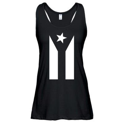 Black Boricua Flag Protest Ladies Essential Flowy Tank