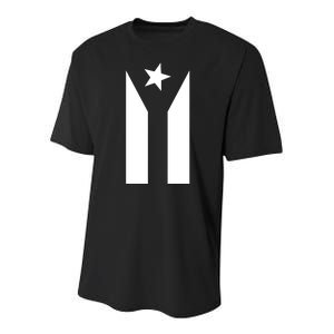 Black Boricua Flag Protest Youth Performance Sprint T-Shirt