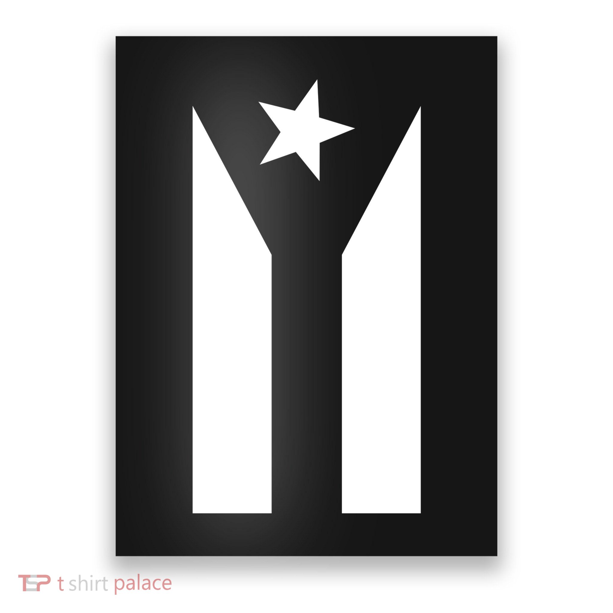 Black Boricua Flag Protest Poster