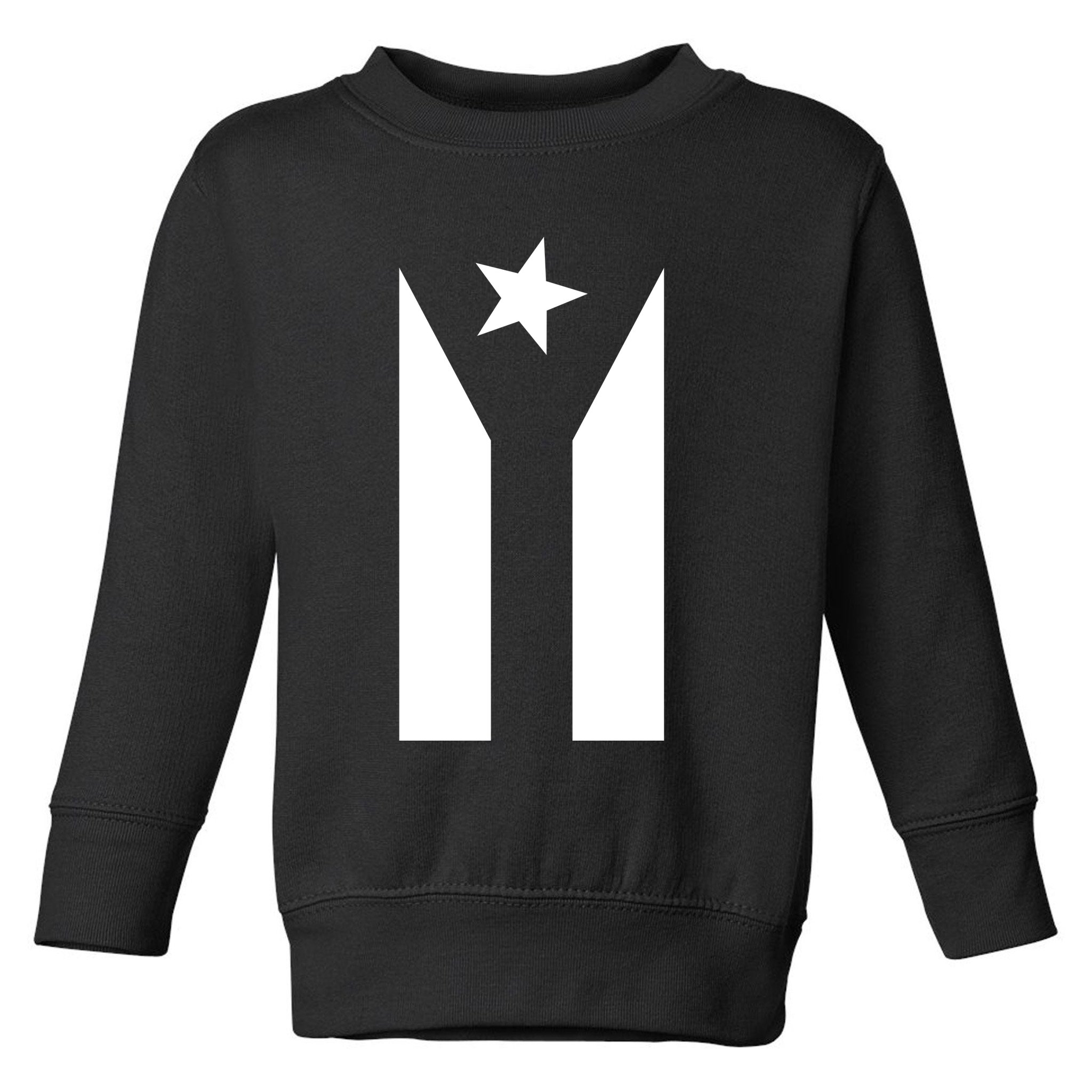 Black Boricua Flag Protest Toddler Sweatshirt