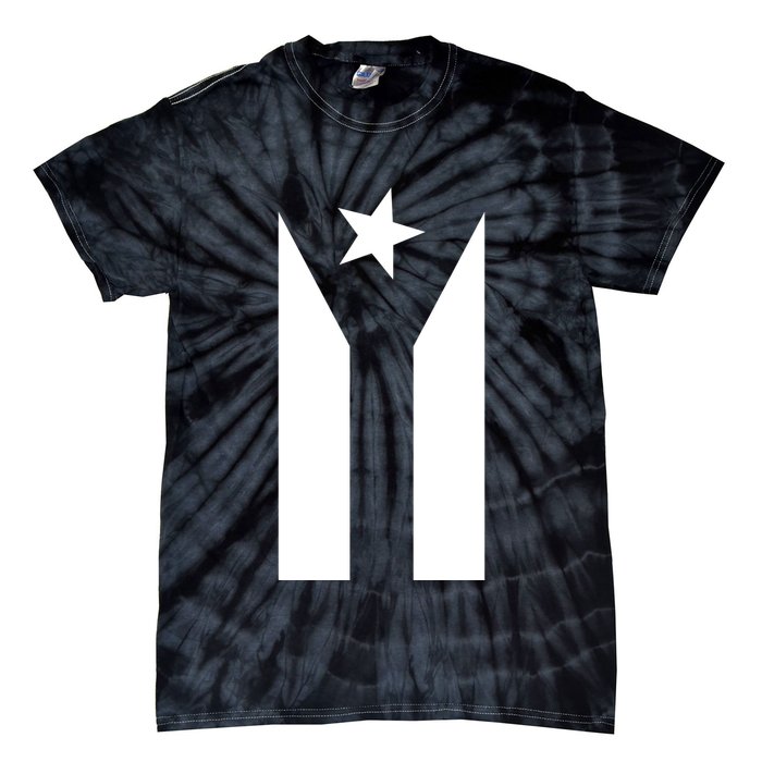 Black Boricua Flag Protest Tie-Dye T-Shirt