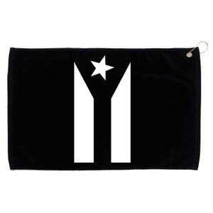 Black Boricua Flag Protest Grommeted Golf Towel