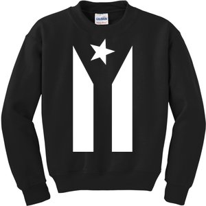 Black Boricua Flag Protest Kids Sweatshirt