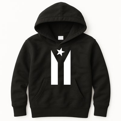 Black Boricua Flag Protest Kids Hoodie