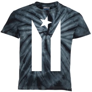 Black Boricua Flag Protest Kids Tie-Dye T-Shirt