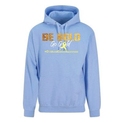 Be Bold Go Gold For Childhood Cancer Awareness Gift Unisex Surf Hoodie