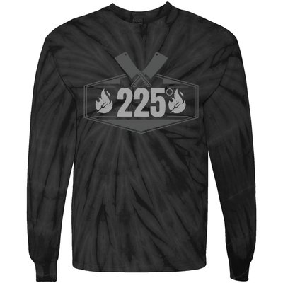 Bbq Barbeque Grilling 225 Degrees Smoking Meat Dad Father Tie-Dye Long Sleeve Shirt