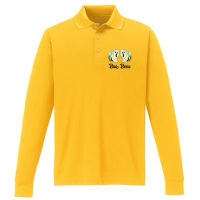 Boo Bees Gift Performance Long Sleeve Polo