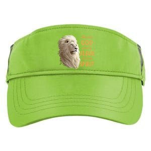 Blessed By God Loved By Jesus Christian Lion Adult Drive Performance Visor