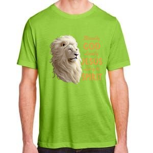 Blessed By God Loved By Jesus Christian Lion Adult ChromaSoft Performance T-Shirt