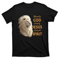 Blessed By God Loved By Jesus Christian Lion T-Shirt