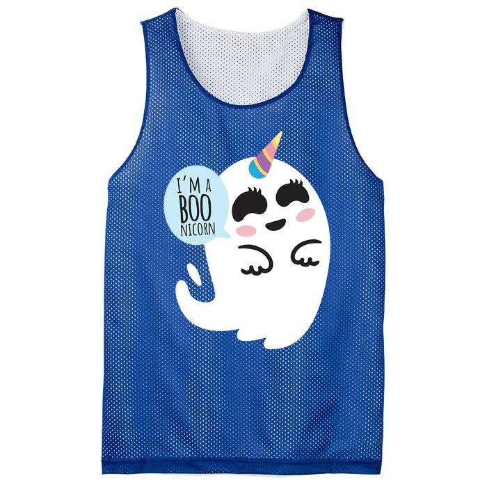 Boonicorn Boo Ghost Unicorn Cute Funny Halloween Costume Gift Mesh Reversible Basketball Jersey Tank