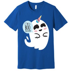 Boonicorn Boo Ghost Unicorn Cute Funny Halloween Costume Gift Premium T-Shirt