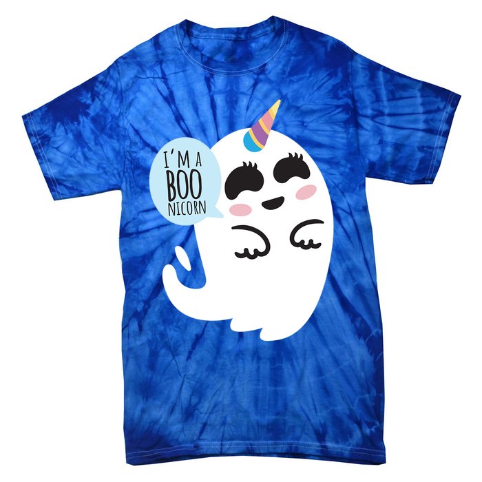 Boonicorn Boo Ghost Unicorn Cute Funny Halloween Costume Gift Tie-Dye T-Shirt