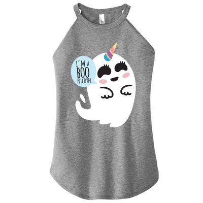 Boonicorn Boo Ghost Unicorn Cute Funny Halloween Costume Gift Women's Perfect Tri Rocker Tank