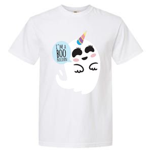 Boonicorn Boo Ghost Unicorn Cute Funny Halloween Costume Gift Garment-Dyed Heavyweight T-Shirt