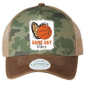 Bleached Basketball Game Day Vibes Basketball Mom Game Day Legacy Tie Dye Trucker Hat