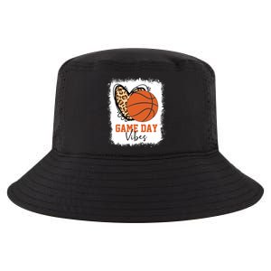 Bleached Basketball Game Day Vibes Basketball Mom Game Day Cool Comfort Performance Bucket Hat