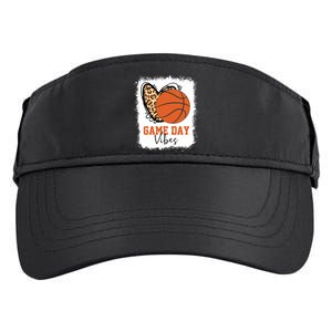 Bleached Basketball Game Day Vibes Basketball Mom Game Day Adult Drive Performance Visor