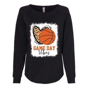 Bleached Basketball Game Day Vibes Basketball Mom Game Day Womens California Wash Sweatshirt