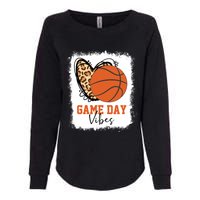 Bleached Basketball Game Day Vibes Basketball Mom Game Day Womens California Wash Sweatshirt