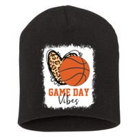 Bleached Basketball Game Day Vibes Basketball Mom Game Day Short Acrylic Beanie