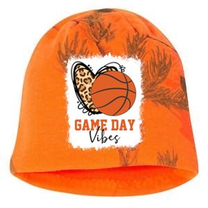 Bleached Basketball Game Day Vibes Basketball Mom Game Day Kati - Camo Knit Beanie