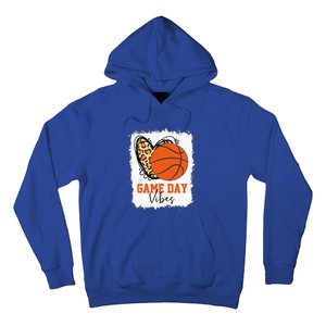 Bleached Basketball Game Day Vibes Basketball Mom Hoodie