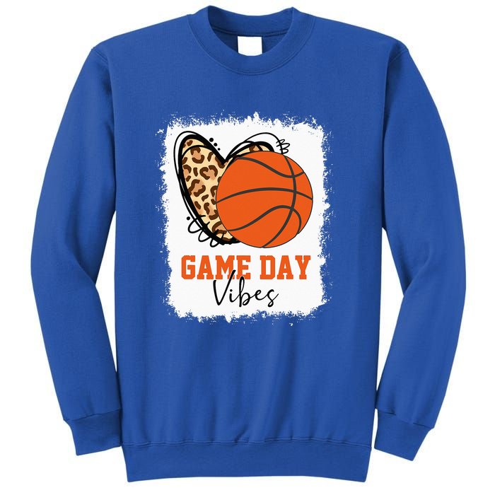 Bleached Basketball Game Day Vibes Basketball Mom Sweatshirt