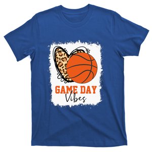 Bleached Basketball Game Day Vibes Basketball Mom T-Shirt