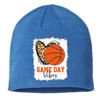 Bleached Basketball Game Day Vibes Basketball Mom Sustainable Beanie