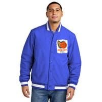 Bleached Basketball Game Day Vibes Basketball Mom Insulated Varsity Jacket