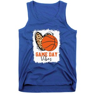 Bleached Basketball Game Day Vibes Basketball Mom Tank Top