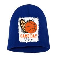 Bleached Basketball Game Day Vibes Basketball Mom Short Acrylic Beanie