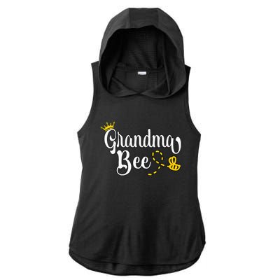 Beekeeper Beekeeping Grandma Bee Ladies PosiCharge Tri-Blend Wicking Draft Hoodie Tank