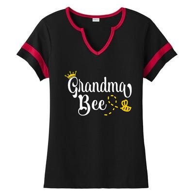 Beekeeper Beekeeping Grandma Bee Ladies Halftime Notch Neck Tee