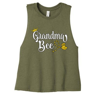 Beekeeper Beekeeping Grandma Bee Women's Racerback Cropped Tank